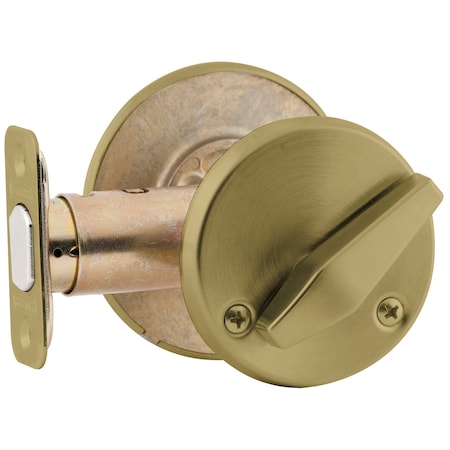 Schlage Grade 2, Door Bolt w/ Interior Rose, Keyless, US5, Rectangle Stk B581 609